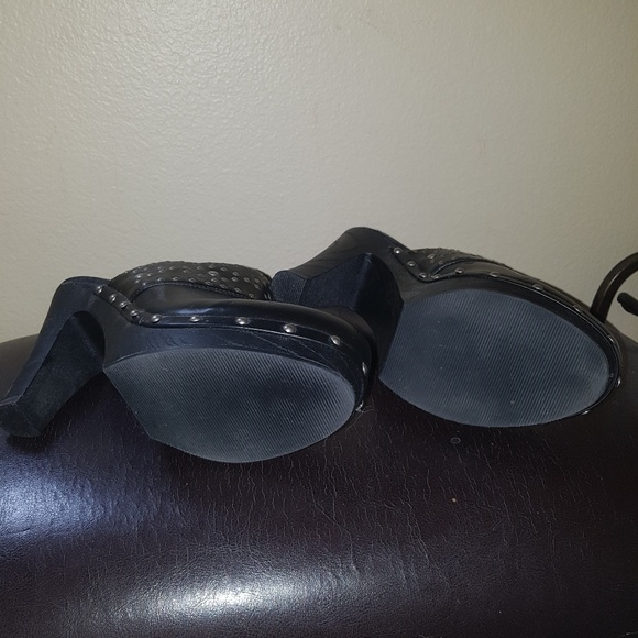 Black studded mule Boots - Picture 4 of 5